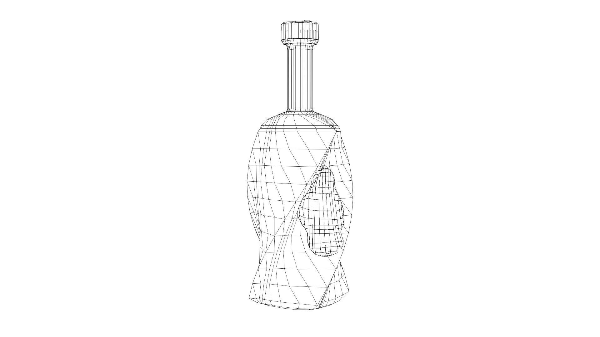 12 Bottle Pack Low-poly 3D model_31