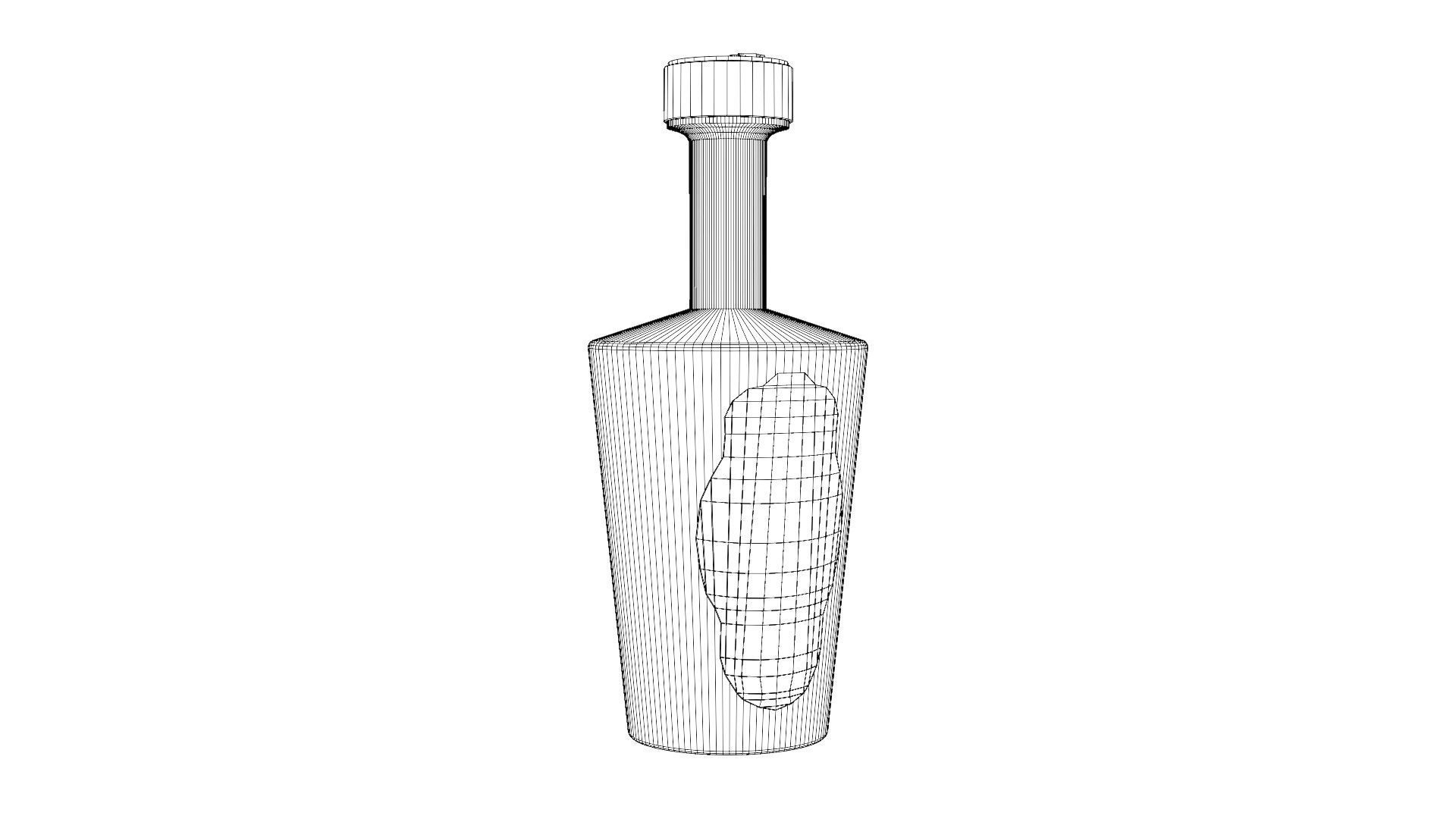 12 Bottle Pack Low-poly 3D model_36