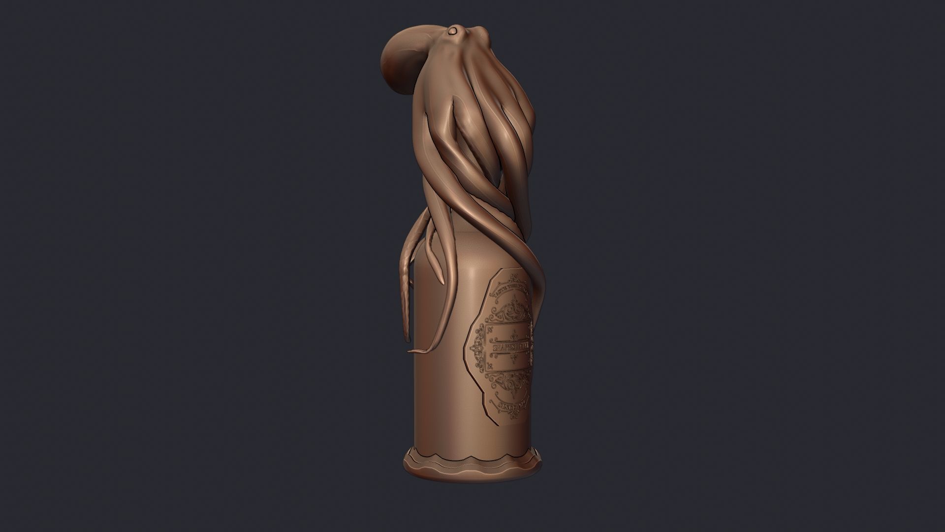 12 Bottle Pack Low-poly 3D model_25