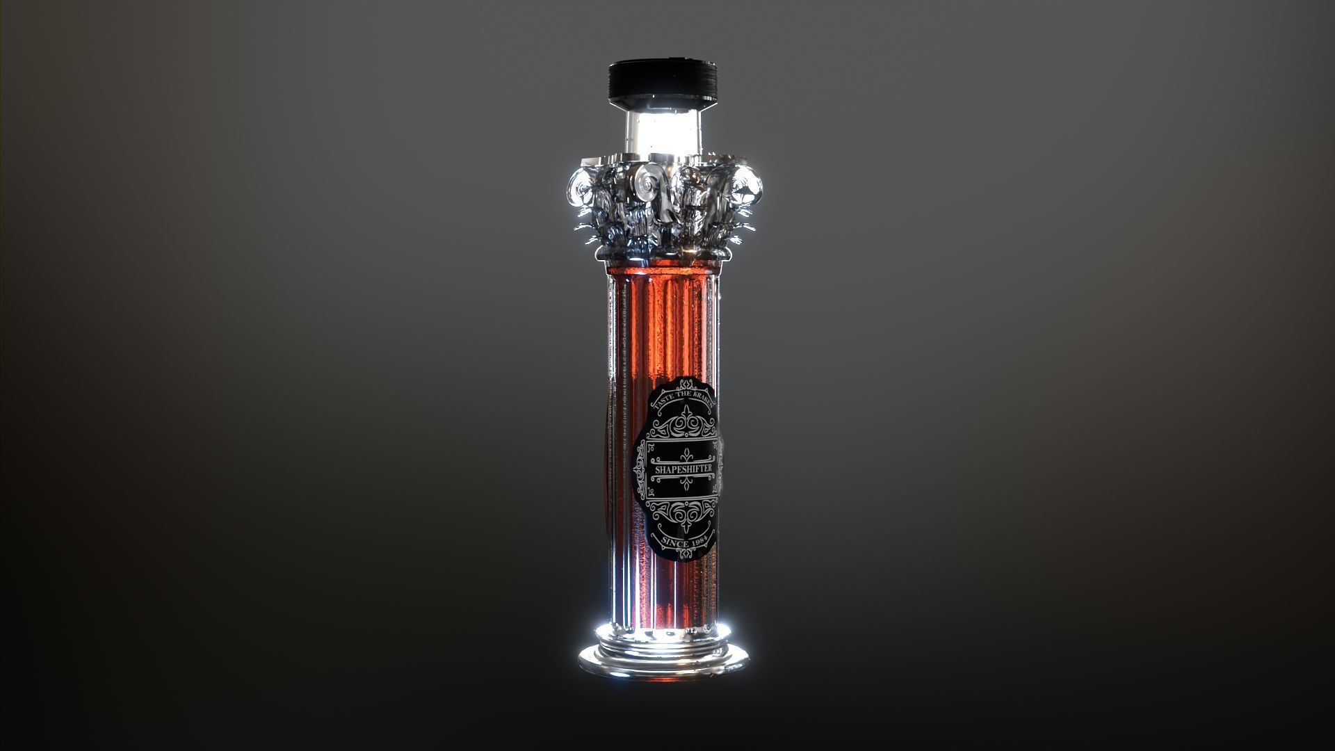 12 Bottle Pack Low-poly 3D model_2