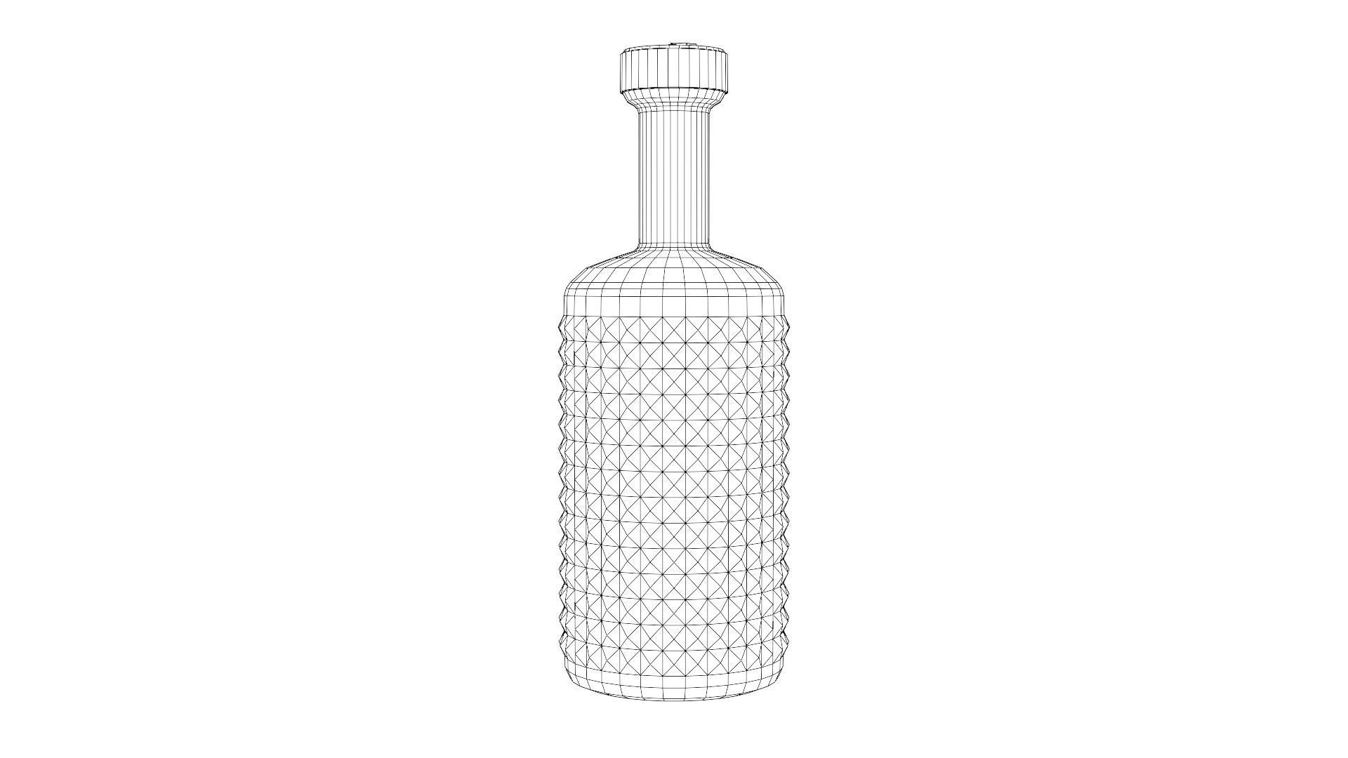12 Bottle Pack Low-poly 3D model_34