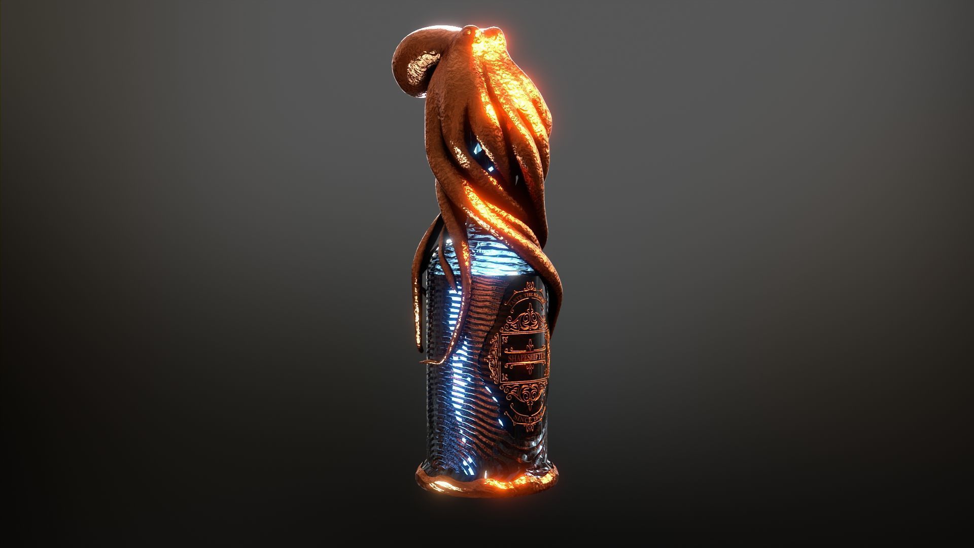 12 Bottle Pack Low-poly 3D model_13