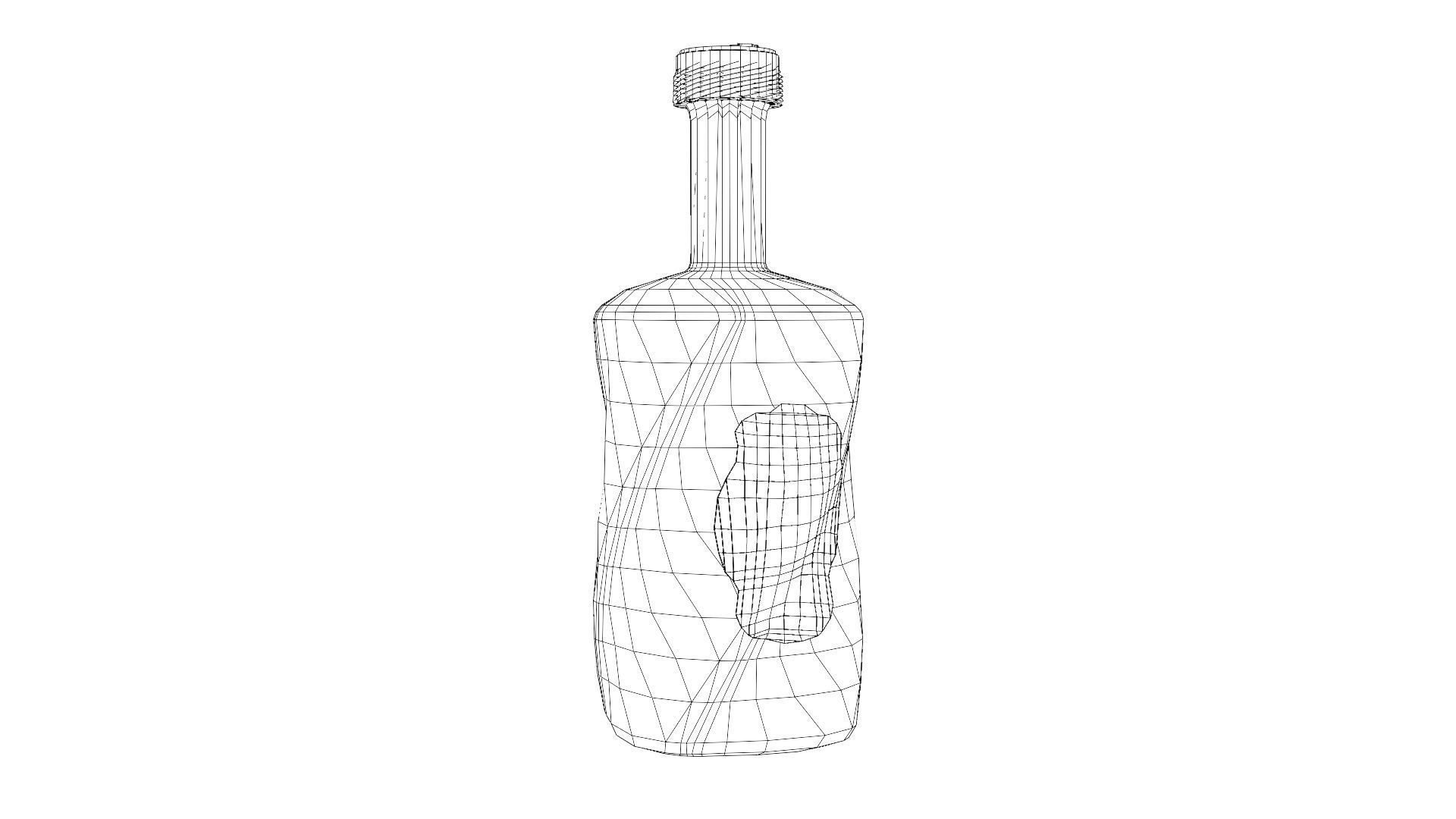 12 Bottle Pack Low-poly 3D model_32