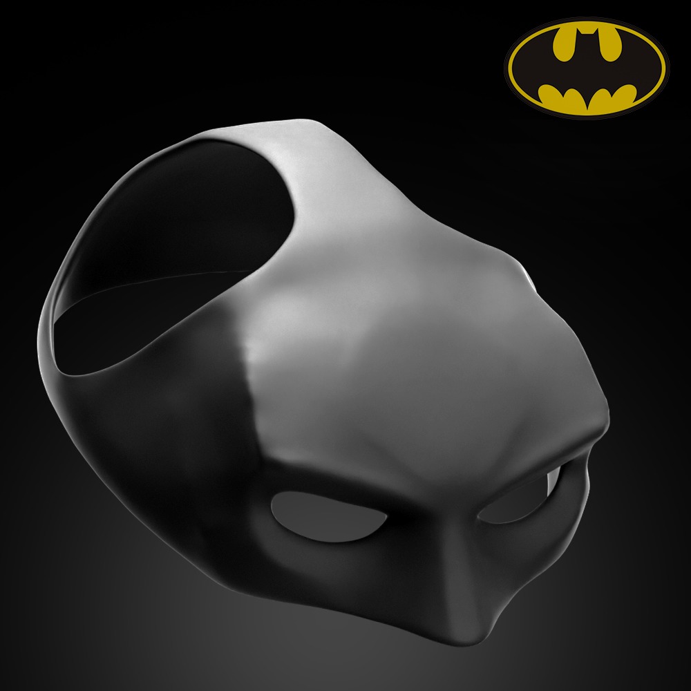 BATCAT BATMAN CAT MASK MEDIUM and LOW POLY 3D print model_4