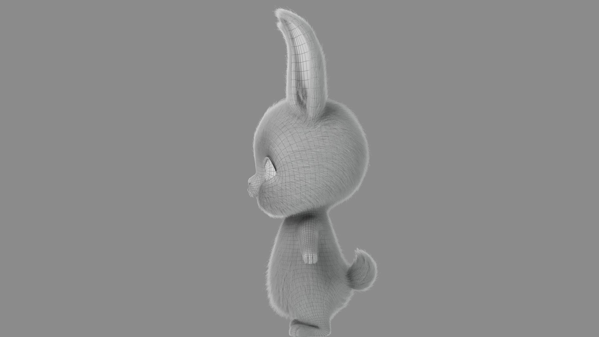 Cartoon Rabbit Rigged 3D model_21