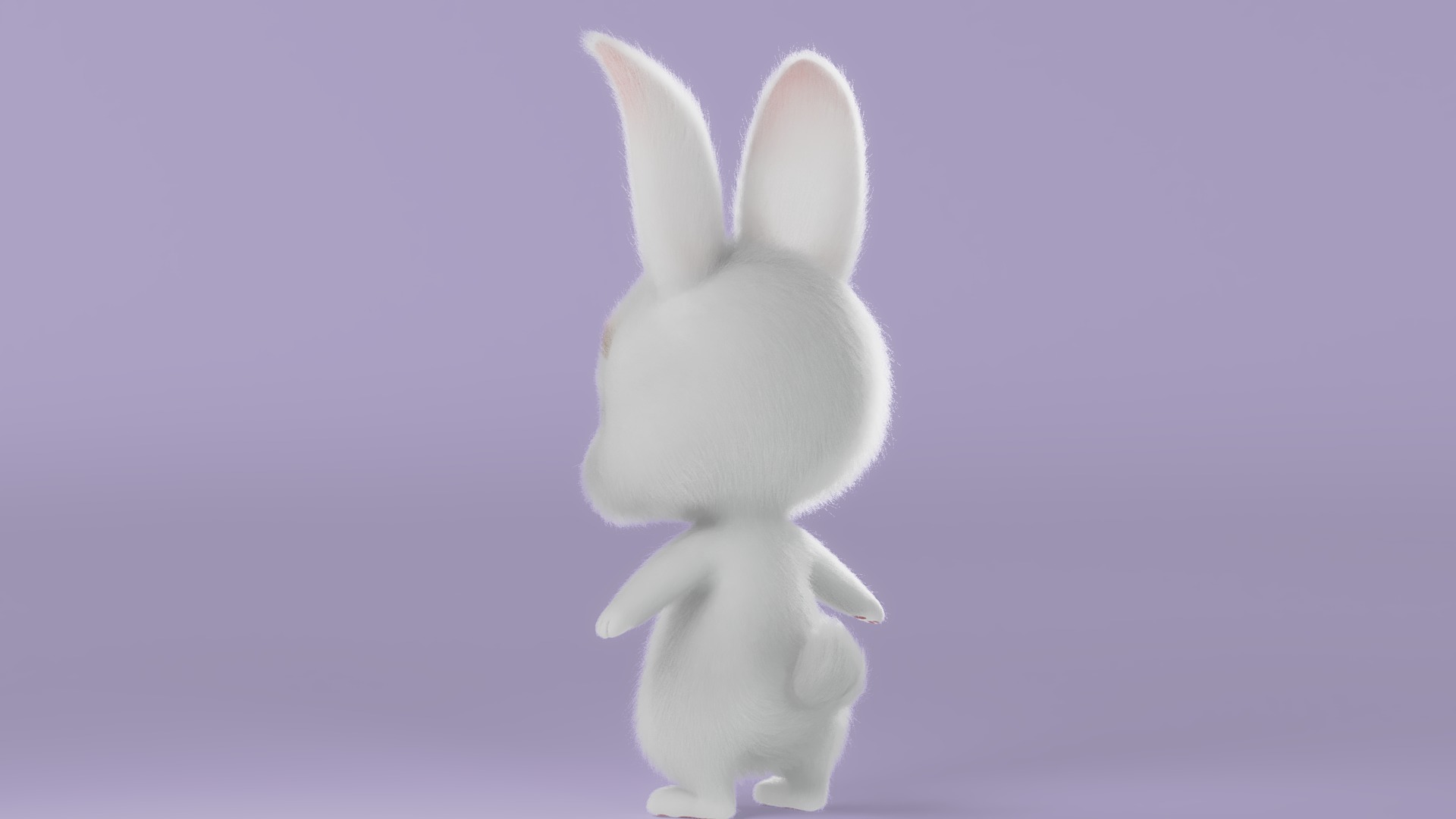 Cartoon Rabbit Rigged 3D model_16