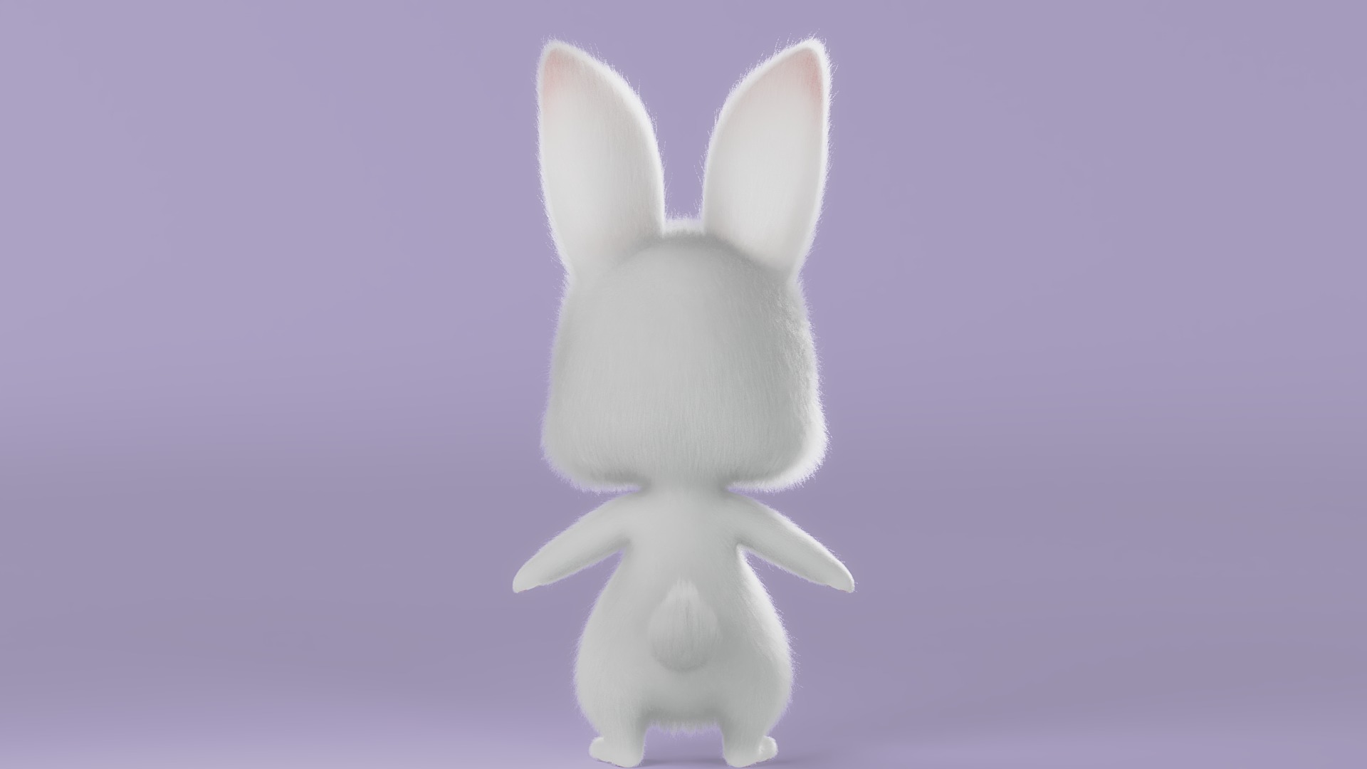 Cartoon Rabbit Rigged 3D model_17