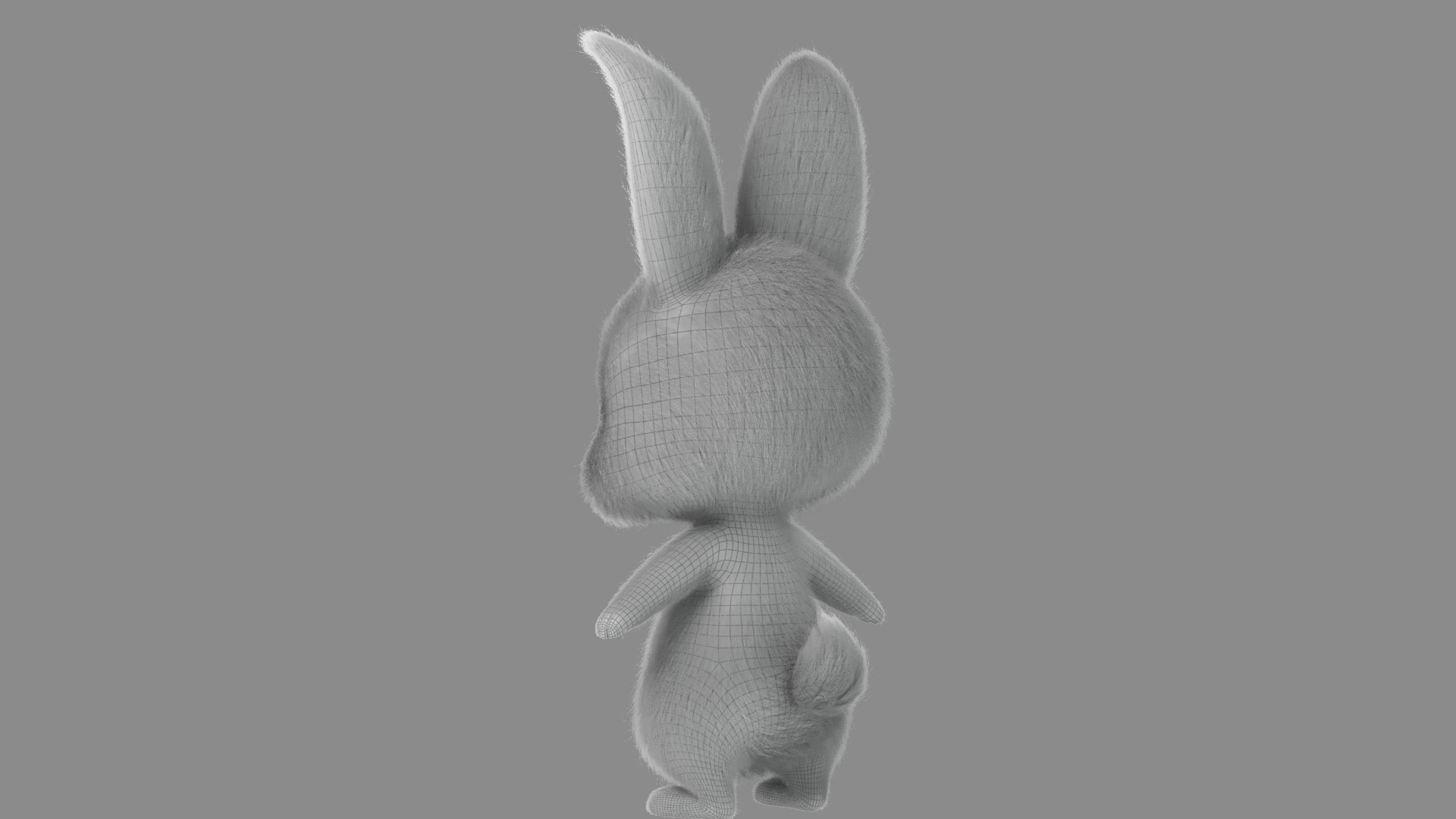 Cartoon Rabbit Rigged 3D model_22