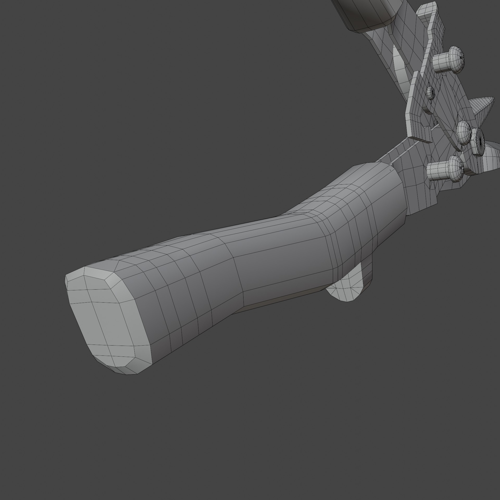 Metal Shears Low-poly 3D model_20