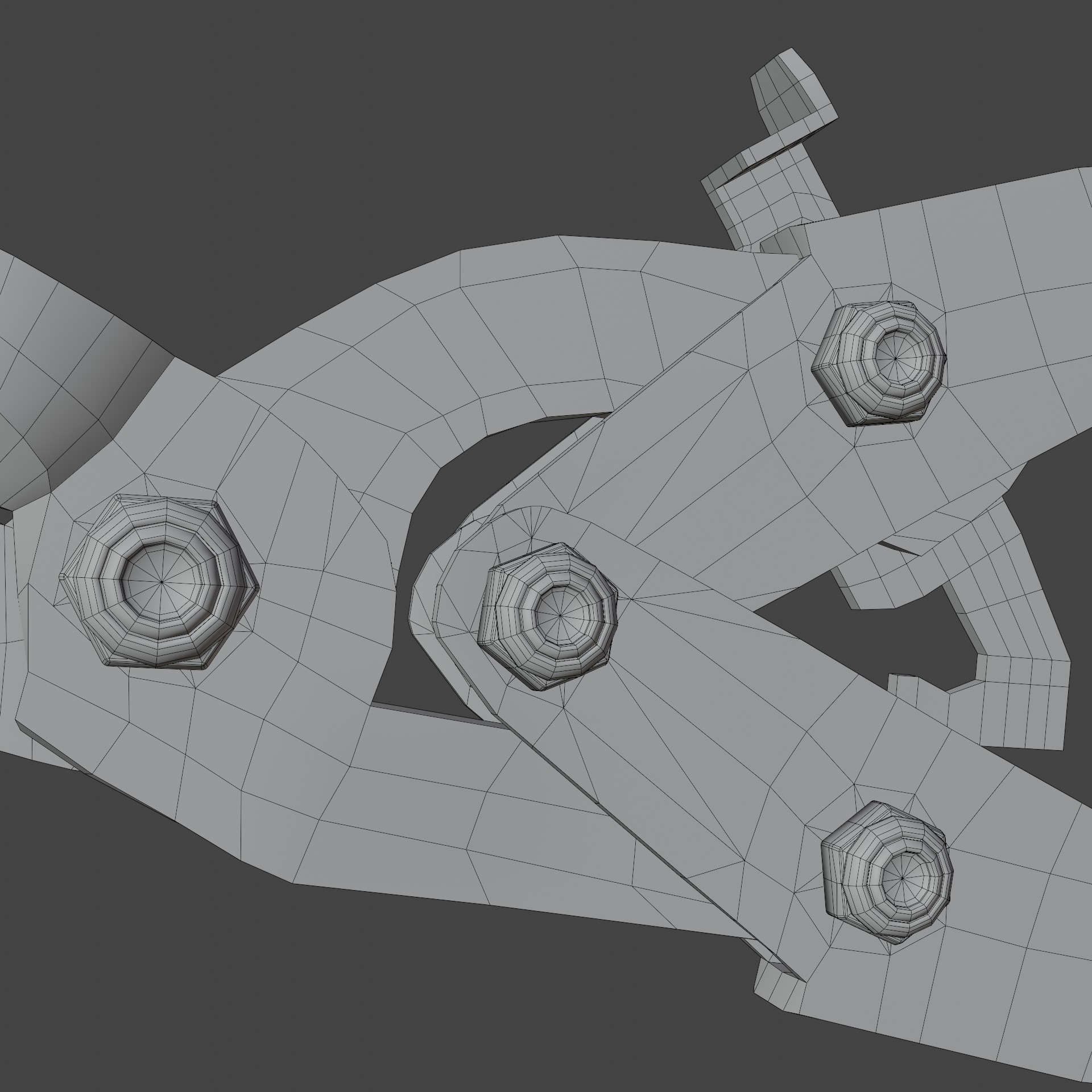 Metal Shears Low-poly 3D model_18