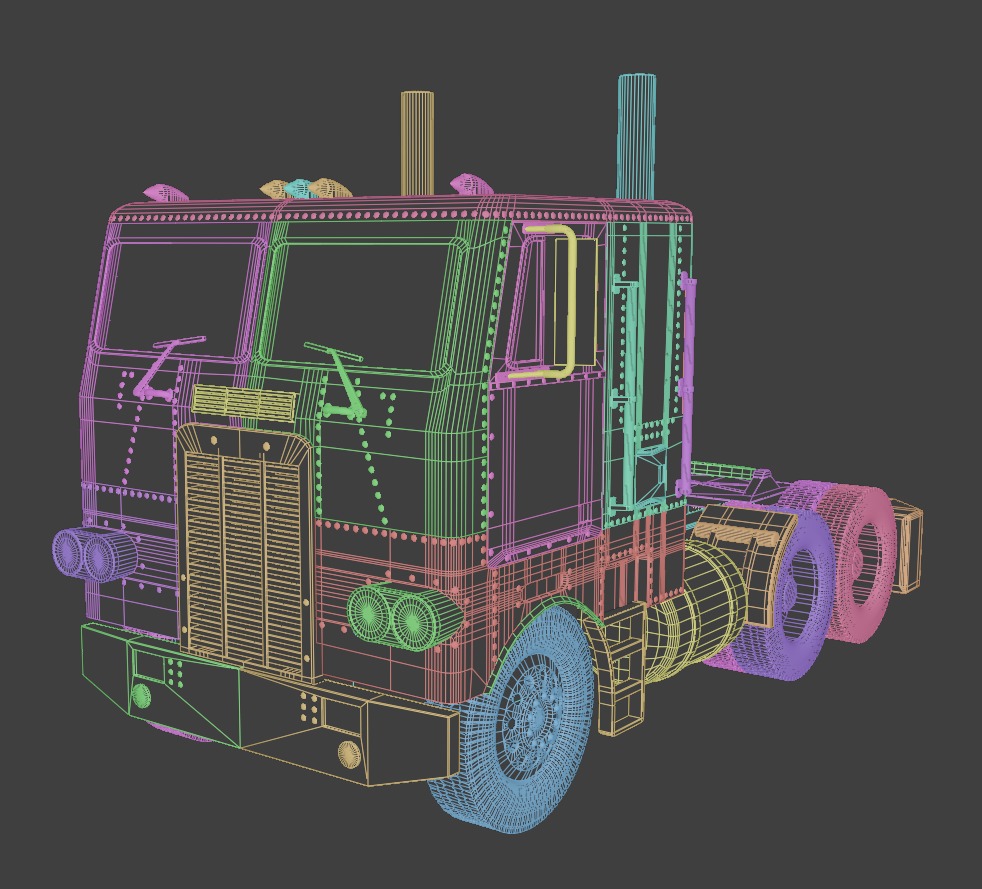 Optimus Prime - Transformers Truck 3D model_4