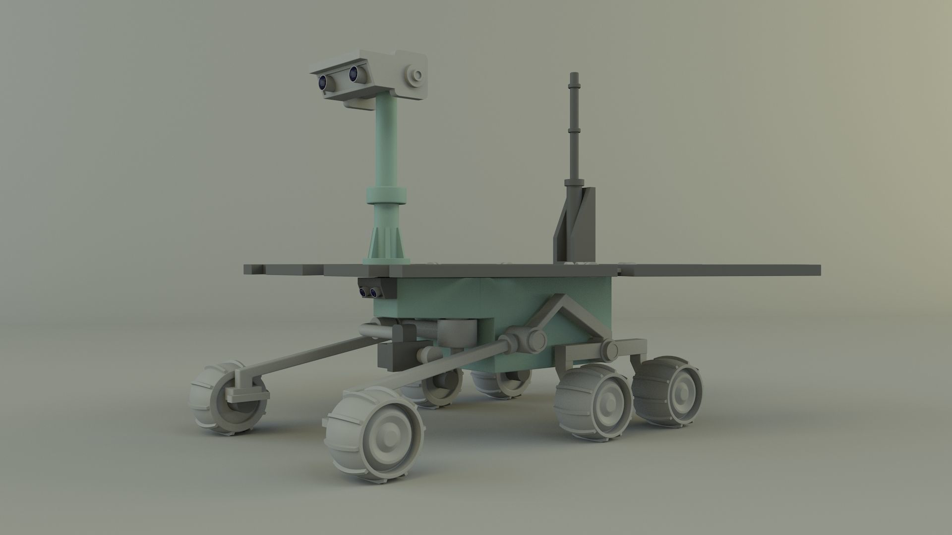 Planetary exploration vehicle 3D model_2
