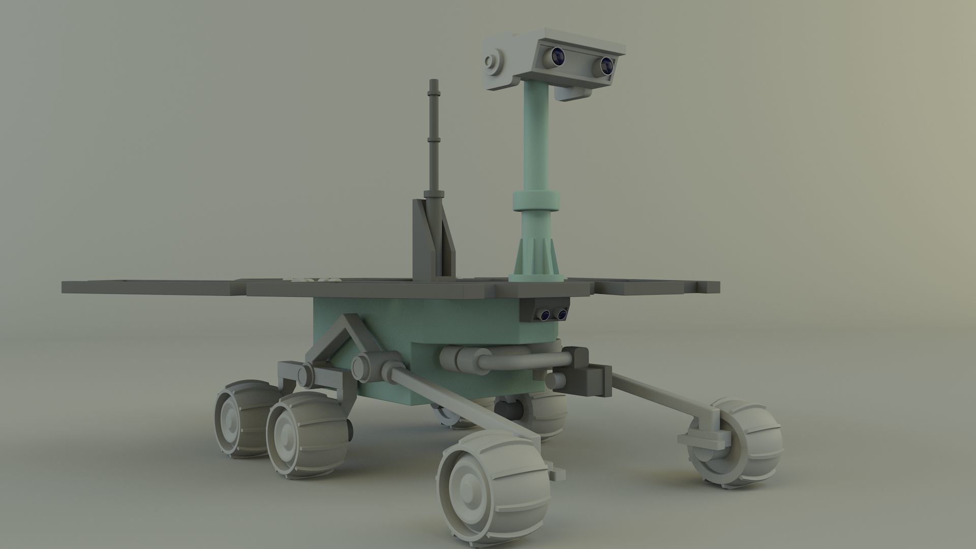 Planetary exploration vehicle 3D model_1