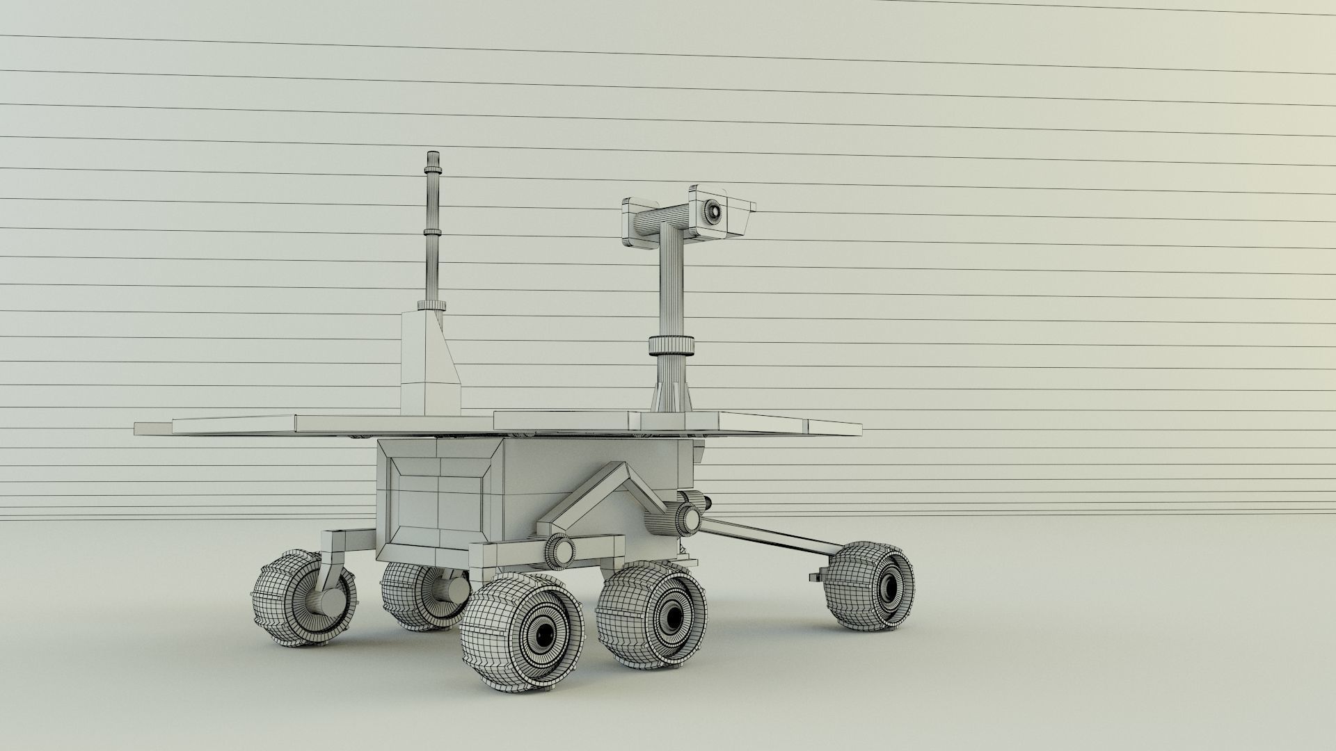 Planetary exploration vehicle 3D model_12