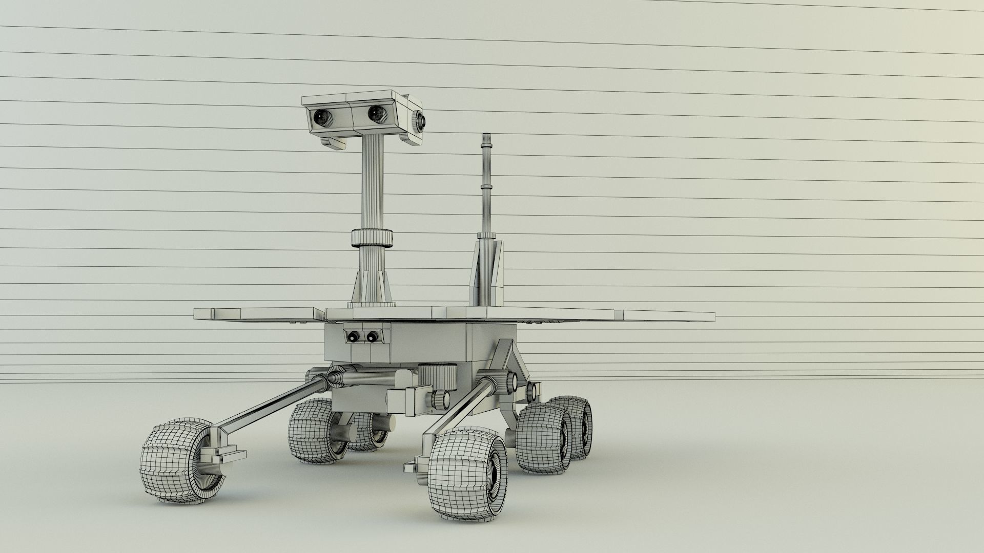 Planetary exploration vehicle 3D model_10