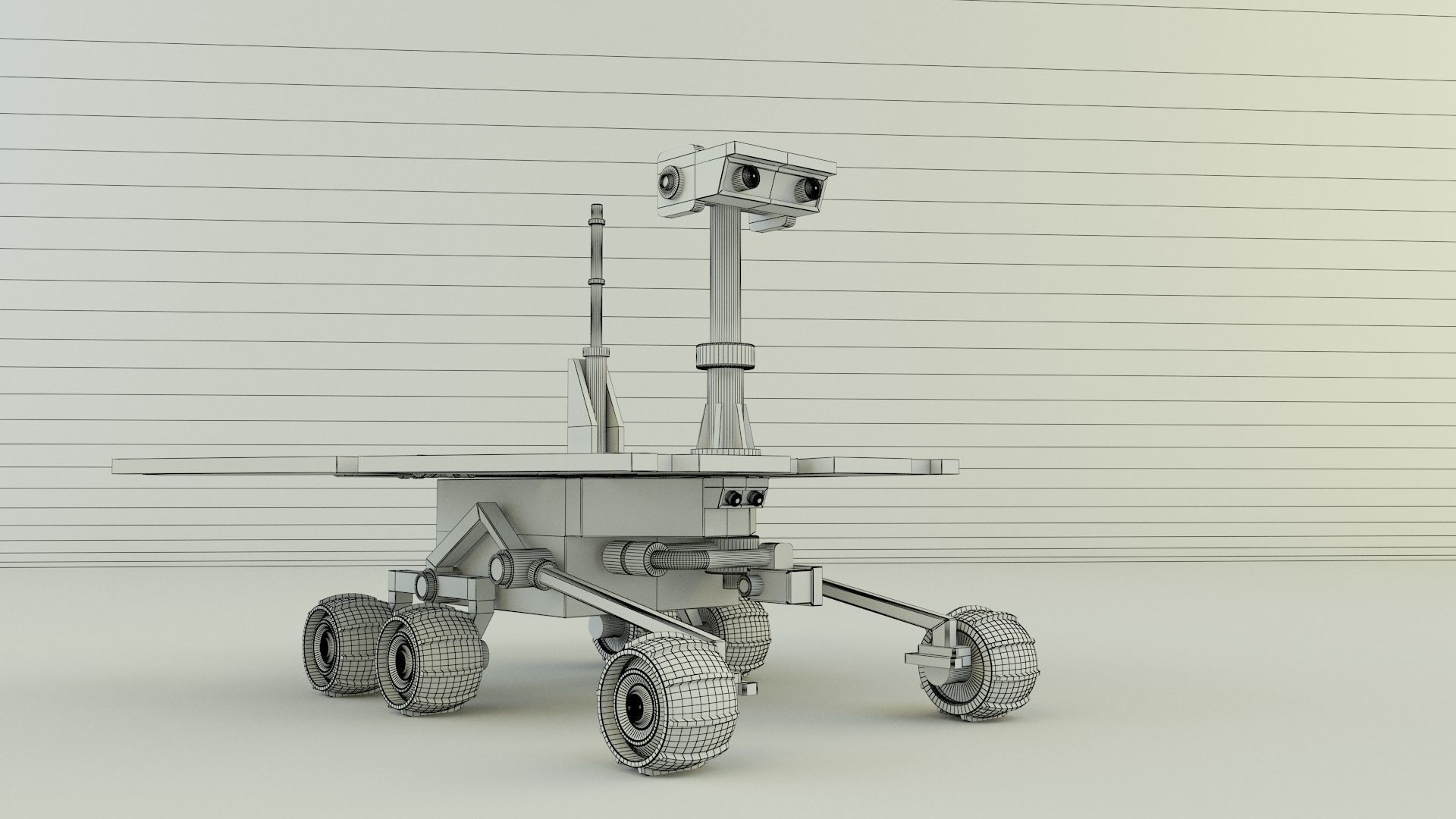 Planetary exploration vehicle 3D model_9
