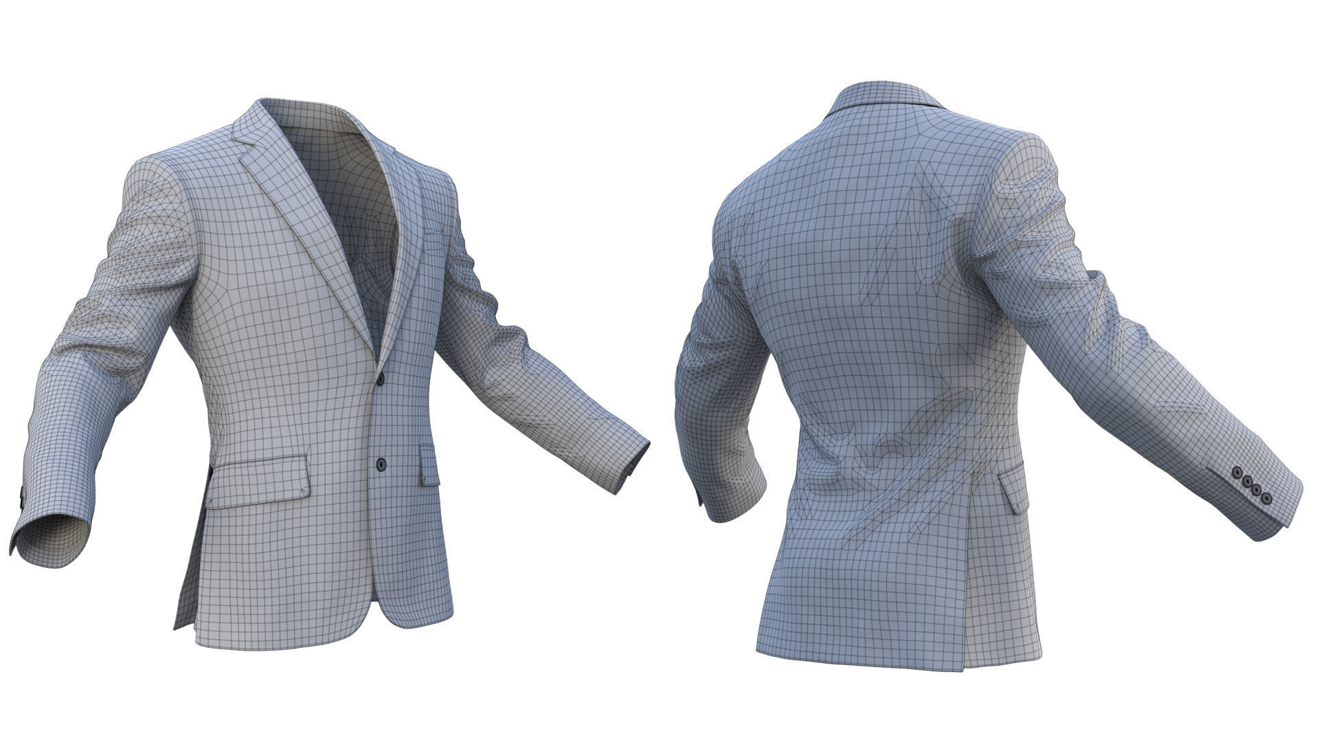 Blazer 39 - All MH Bodies and UE5 Skeletons - Rigged Low-poly 3D model_21