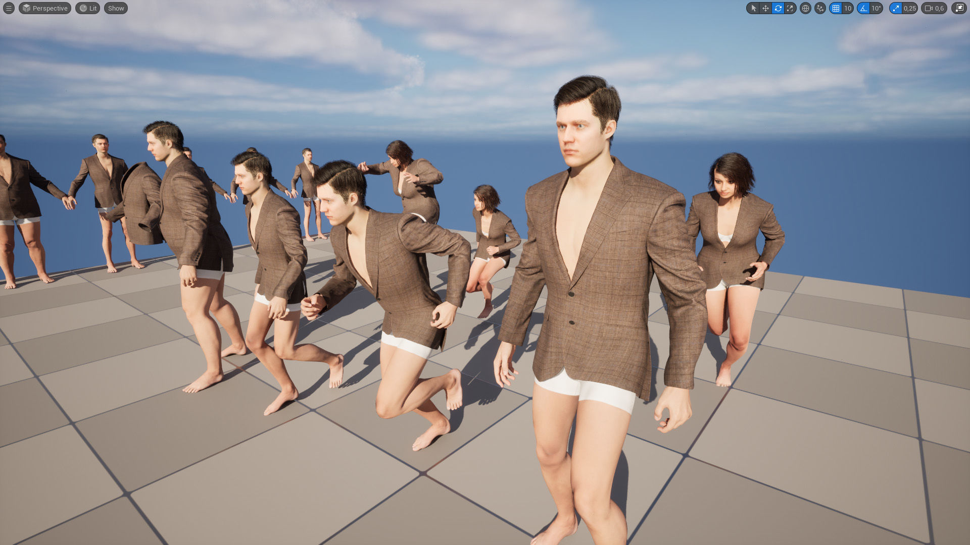 Blazer 39 - All MH Bodies and UE5 Skeletons - Rigged Low-poly 3D model_14