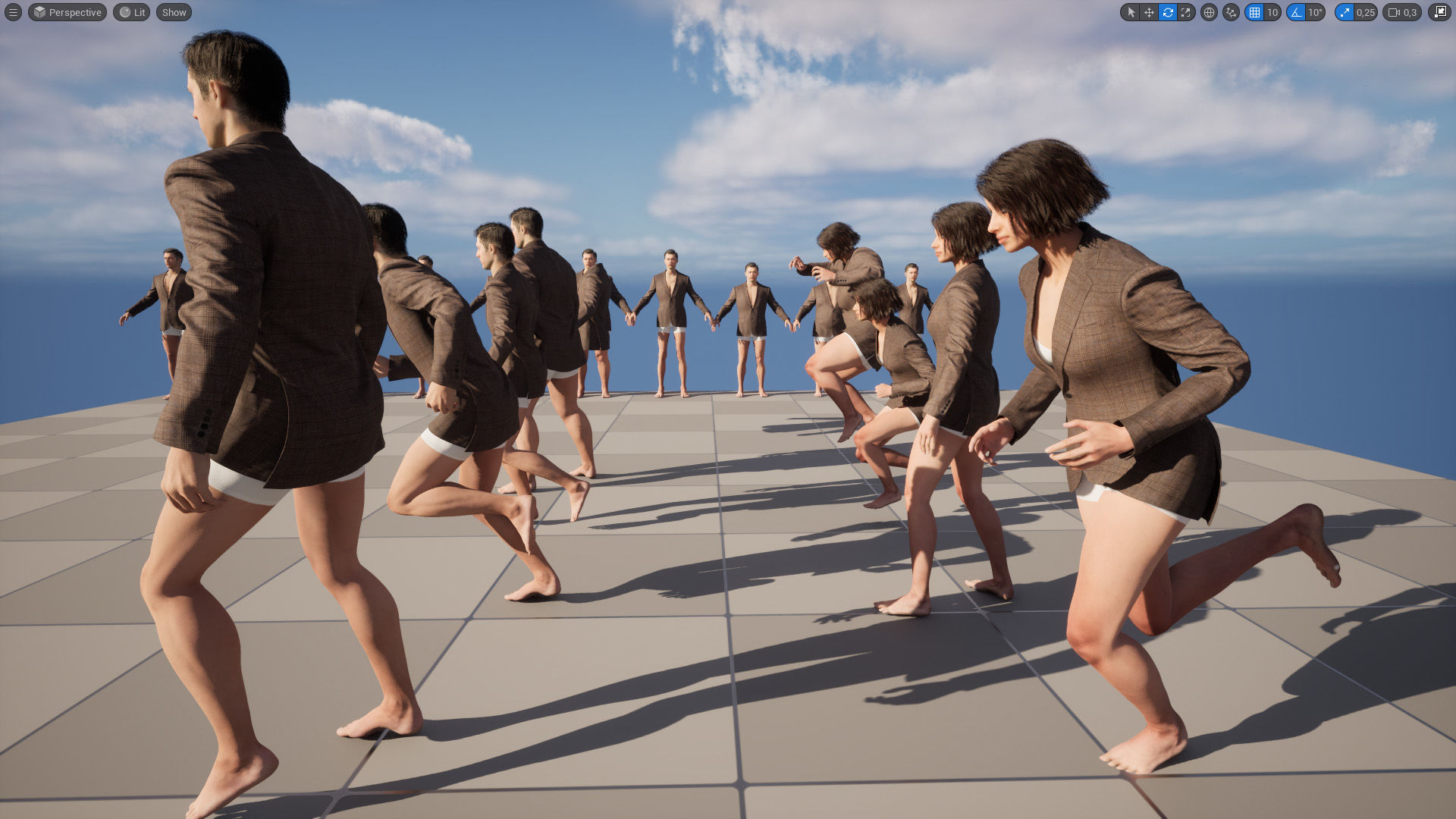 Blazer 39 - All MH Bodies and UE5 Skeletons - Rigged Low-poly 3D model_17