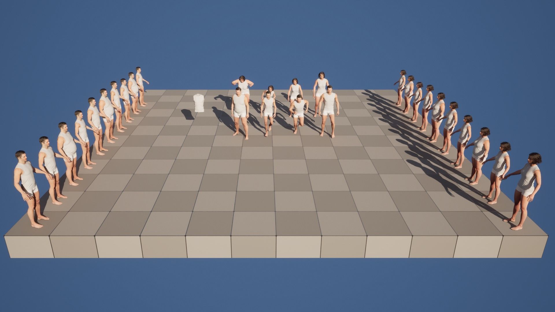 Singlet 38 - All MH Bodies and UE5 Skeletons - Rigged Low-poly 3D model_5