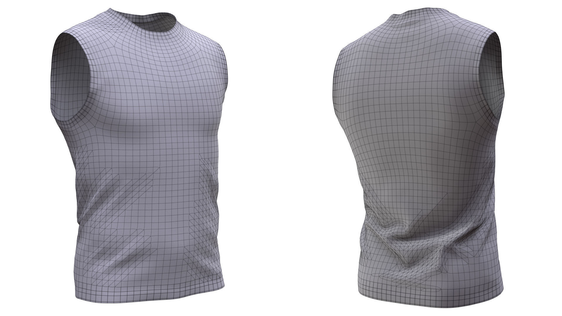 Singlet 38 - All MH Bodies and UE5 Skeletons - Rigged Low-poly 3D model_19