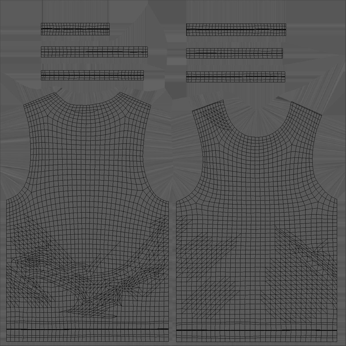 Singlet 38 - All MH Bodies and UE5 Skeletons - Rigged Low-poly 3D model_18