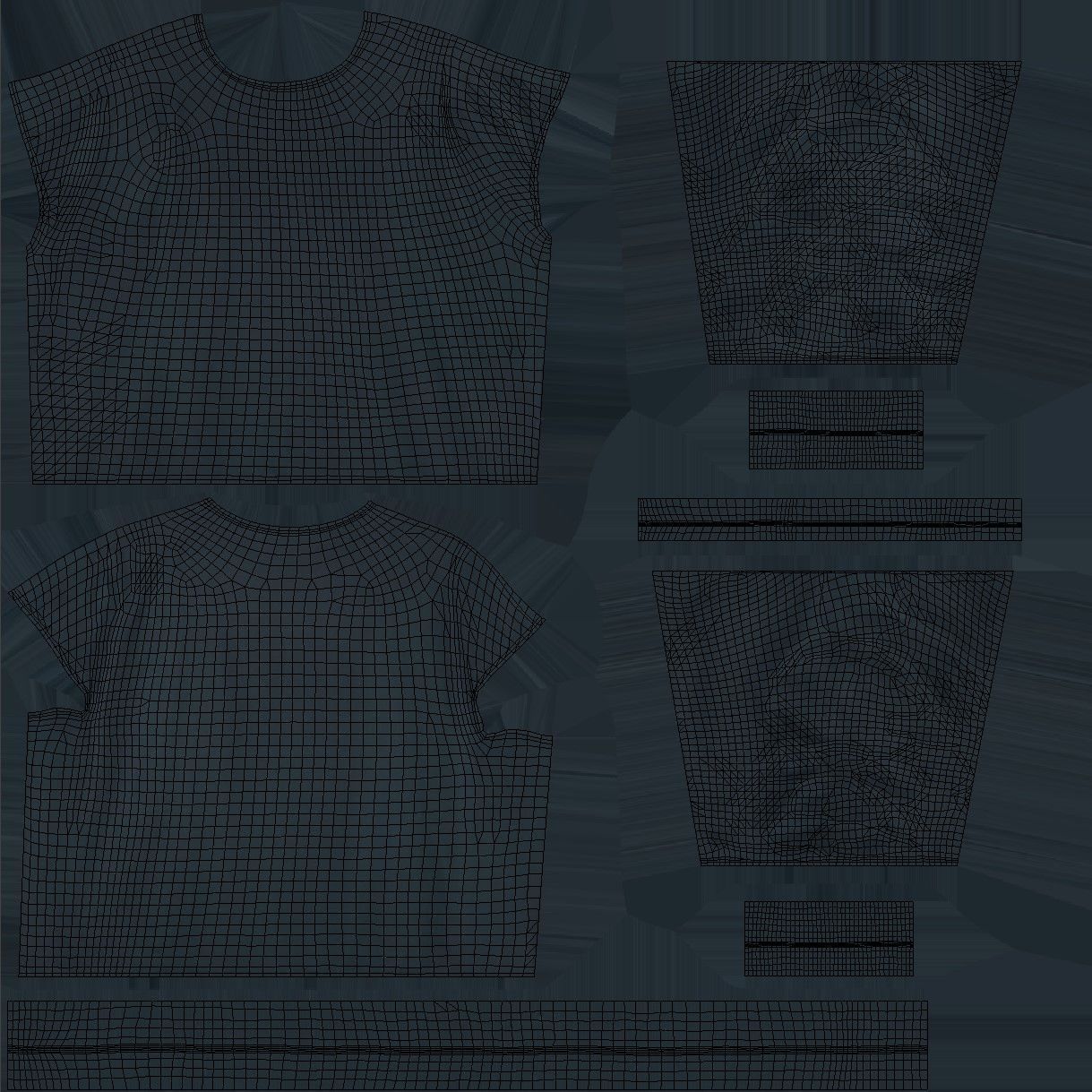 Sweater 37 - All MH Bodies and UE5 Skeletons - Rigged Low-poly 3D model_19