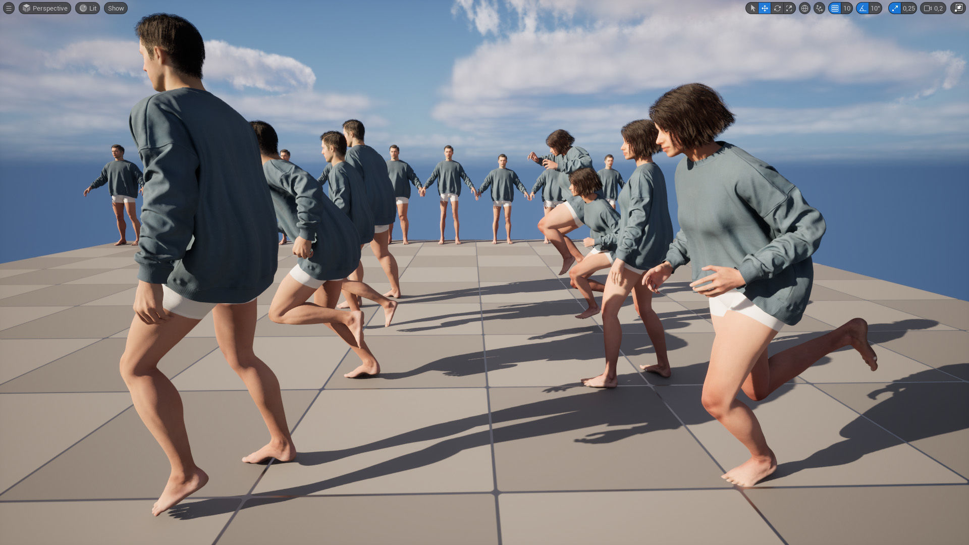 Sweater 37 - All MH Bodies and UE5 Skeletons - Rigged Low-poly 3D model_16