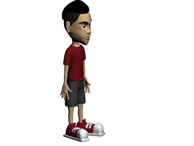 Character   cartoon 3D print model_1