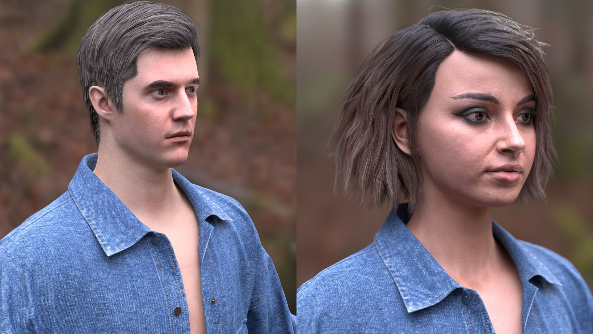 Jacket 36 - All MH Bodies and UE5 Skeletons - Rigged Low-poly 3D model_15