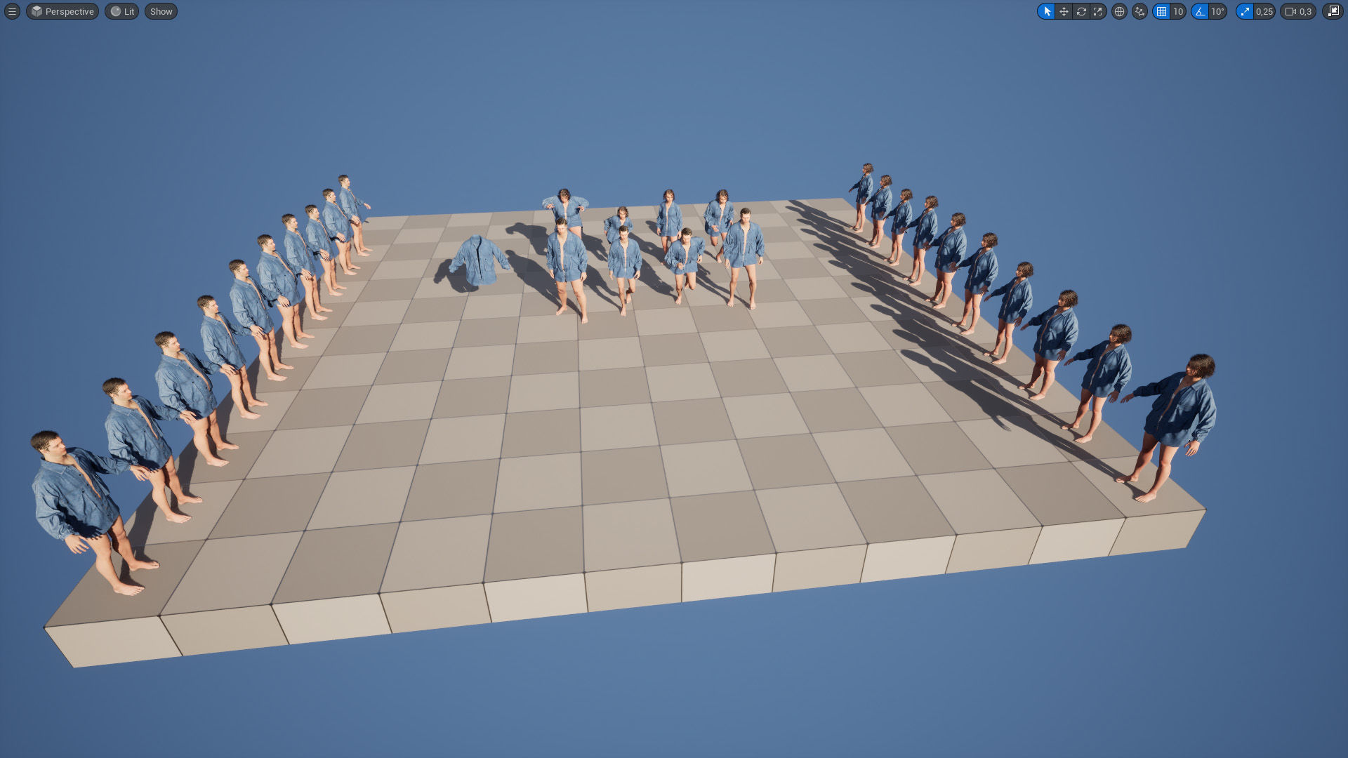 Jacket 36 - All MH Bodies and UE5 Skeletons - Rigged Low-poly 3D model_5