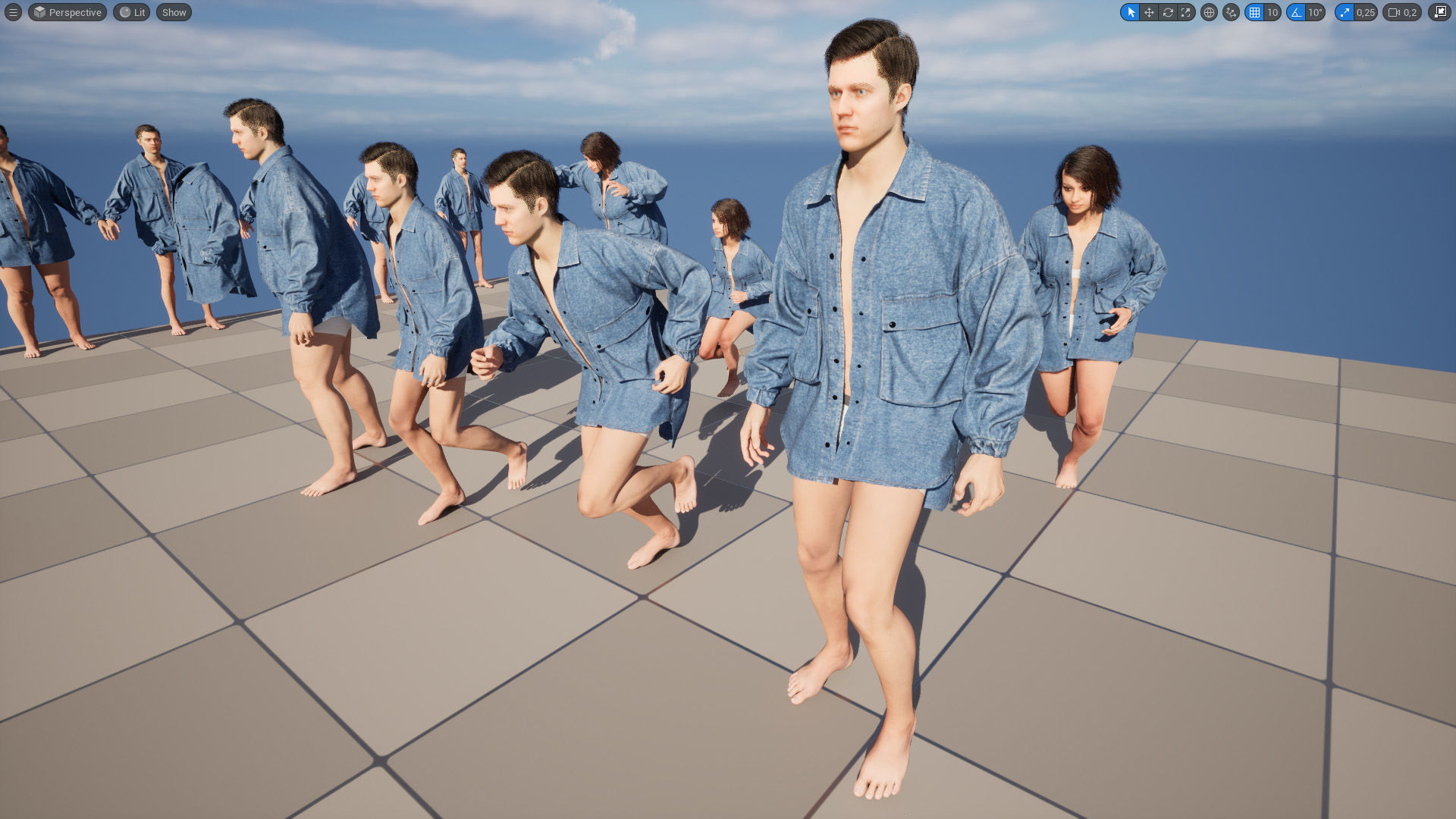 Jacket 36 - All MH Bodies and UE5 Skeletons - Rigged Low-poly 3D model_18