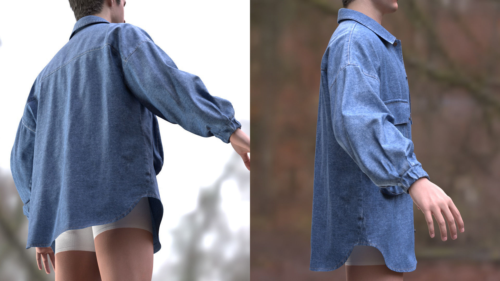 Jacket 36 - All MH Bodies and UE5 Skeletons - Rigged Low-poly 3D model_14