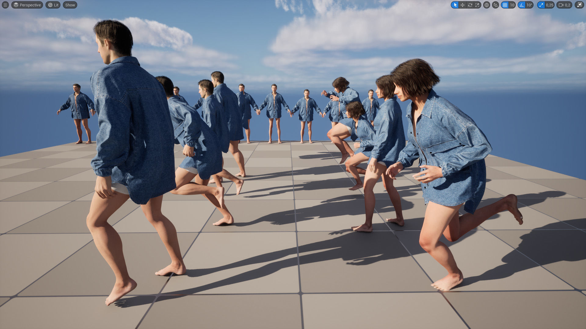 Jacket 36 - All MH Bodies and UE5 Skeletons - Rigged Low-poly 3D model_21