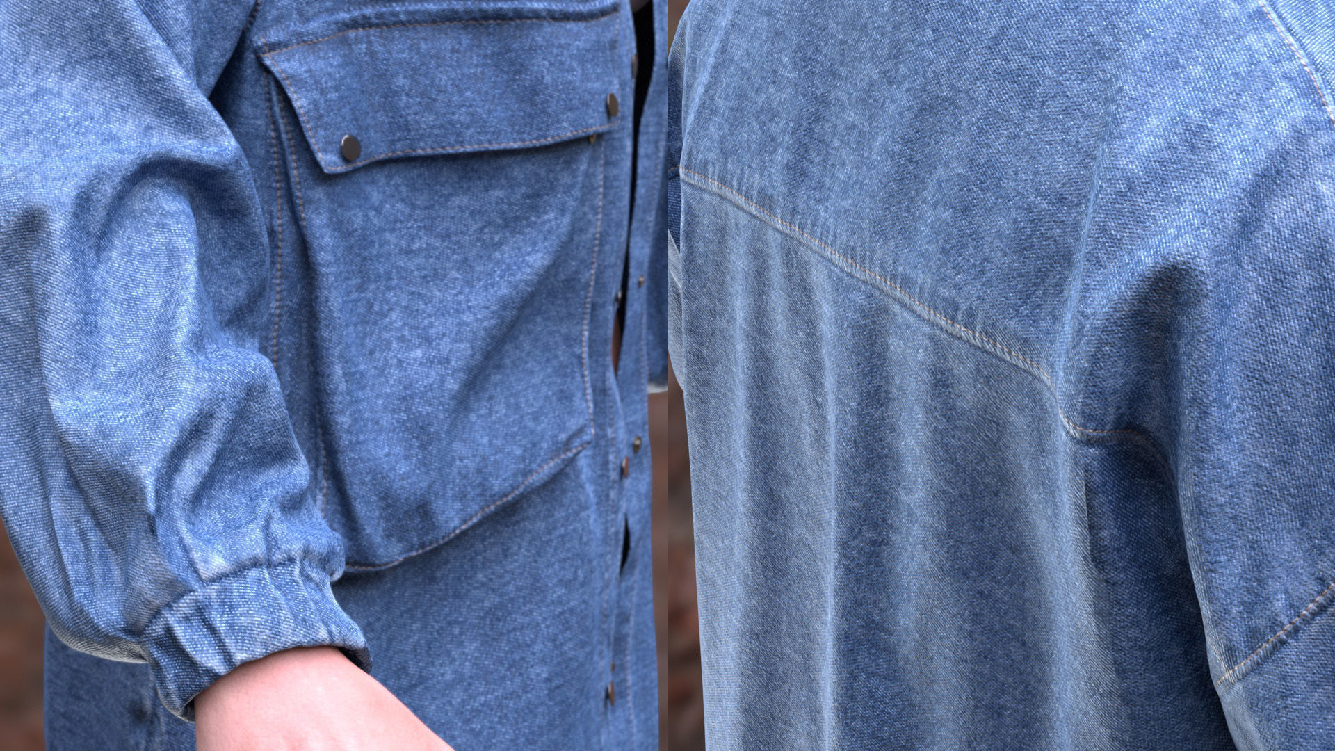 Jacket 36 - All MH Bodies and UE5 Skeletons - Rigged Low-poly 3D model_8