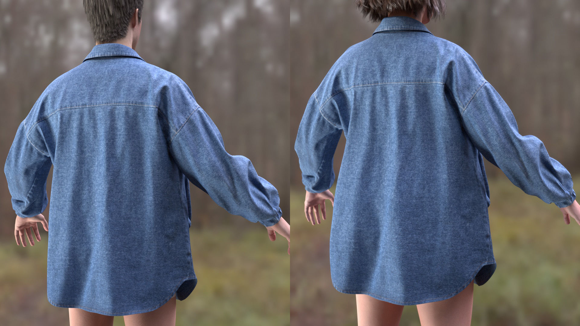 Jacket 36 - All MH Bodies and UE5 Skeletons - Rigged Low-poly 3D model_10