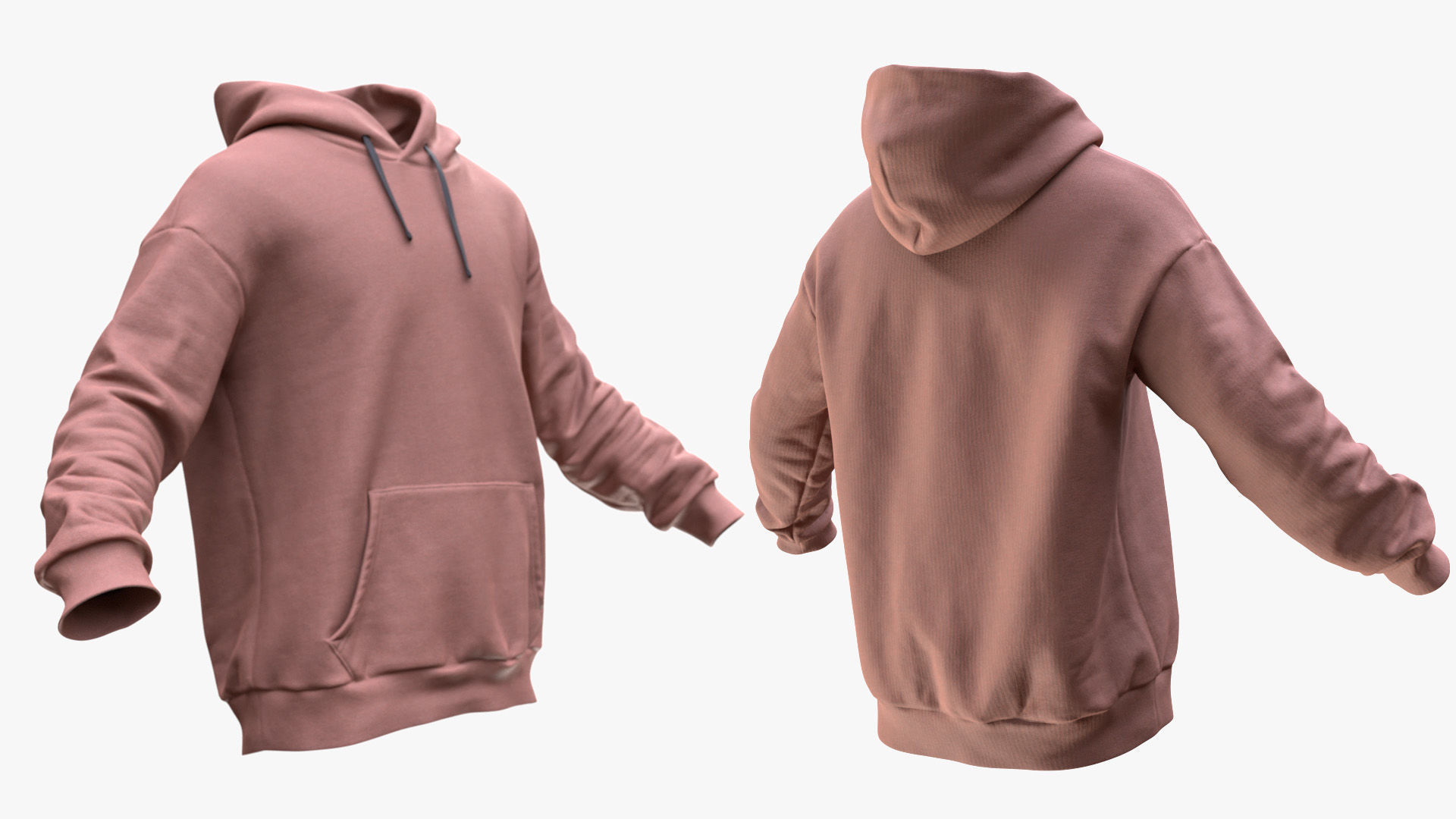 Hoodie 35 - All MH Bodies and UE5 Skeletons - Rigged Low-poly 3D model_4