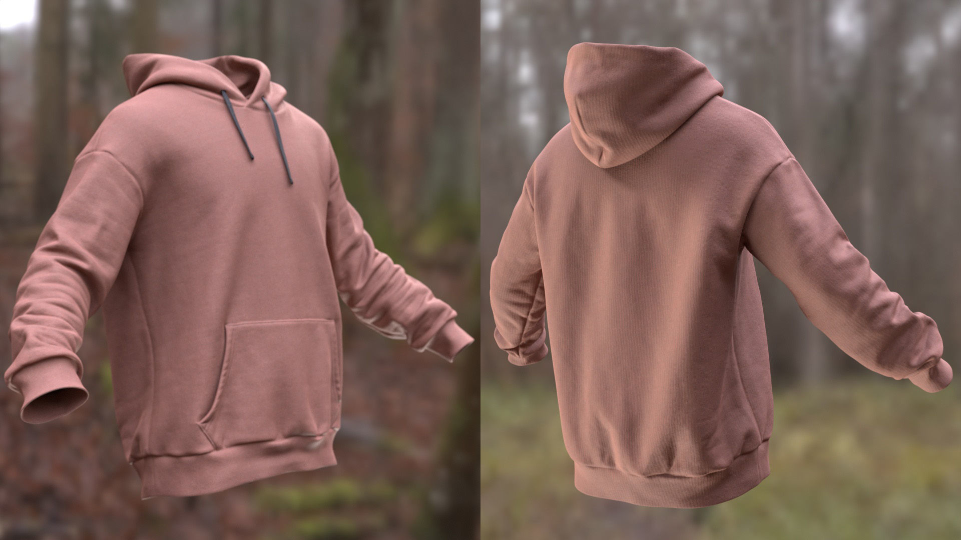 Hoodie 35 - All MH Bodies and UE5 Skeletons - Rigged Low-poly 3D model_6