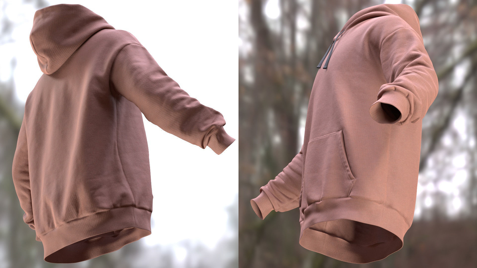 Hoodie 35 - All MH Bodies and UE5 Skeletons - Rigged Low-poly 3D model_10