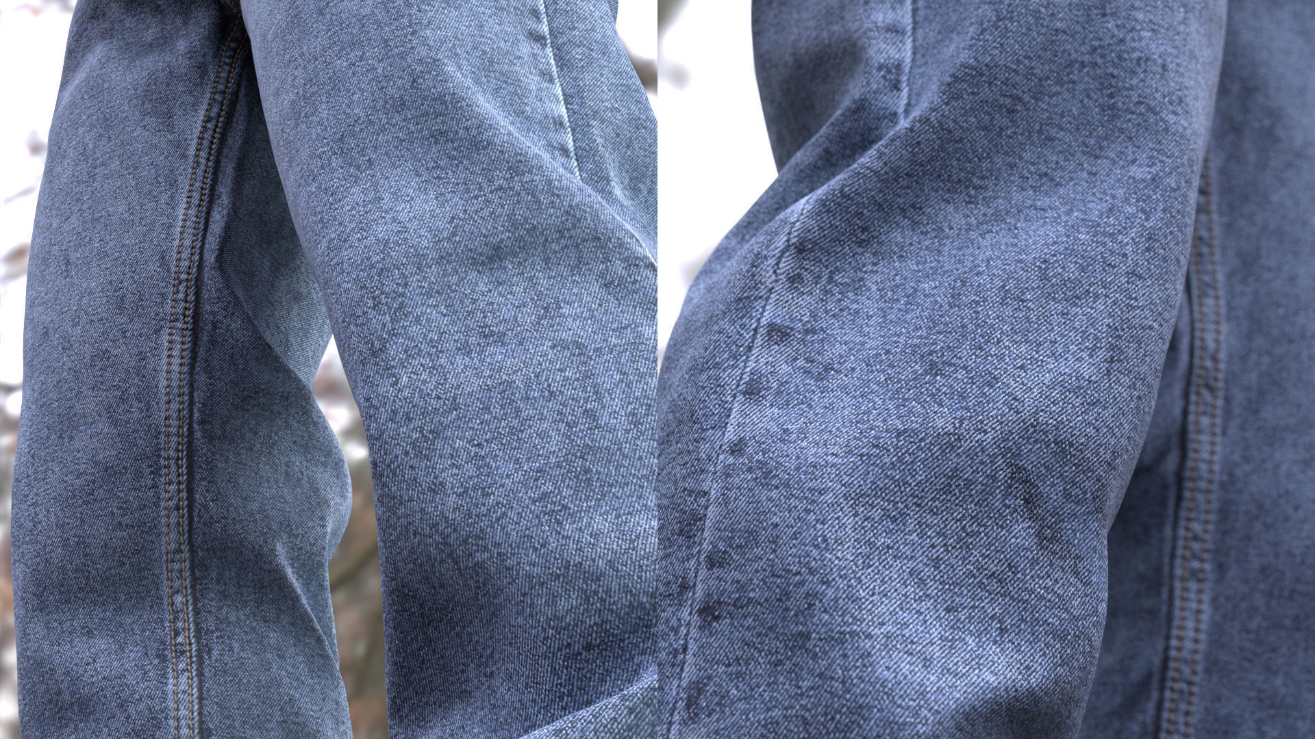 Jeans 34 - All MH Bodies and UE5 Skeletons - Rigged Low-poly 3D model_14