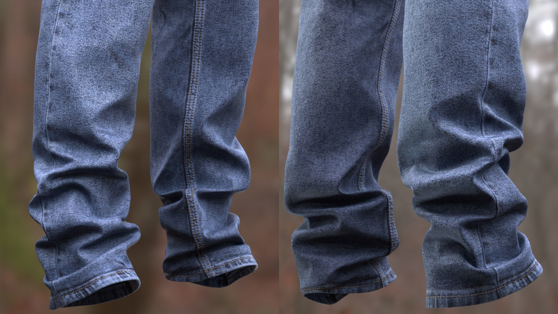Jeans 34 - All MH Bodies and UE5 Skeletons - Rigged Low-poly 3D model_10