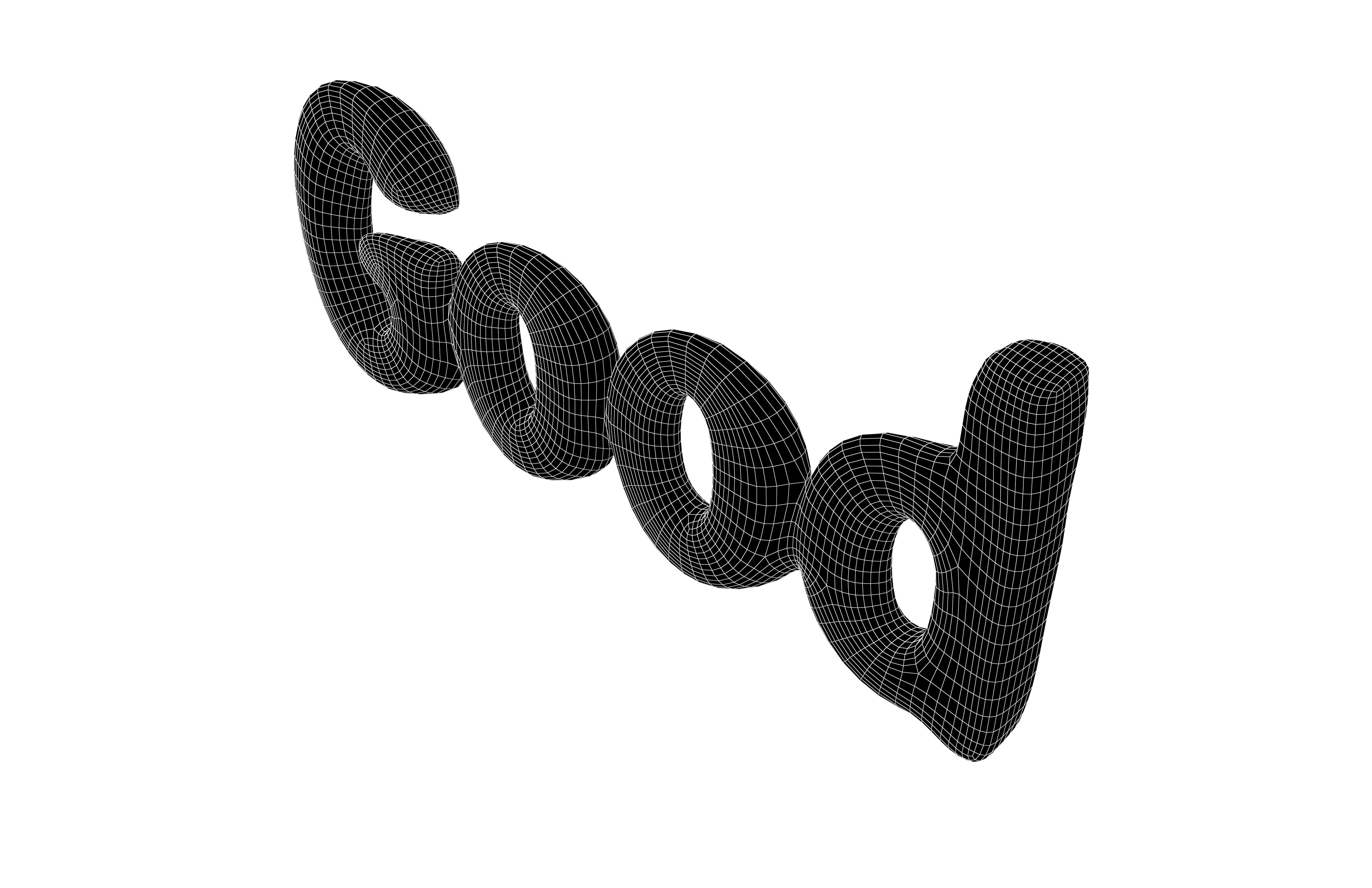 Good Text V1 003 Low-poly 3D model_6