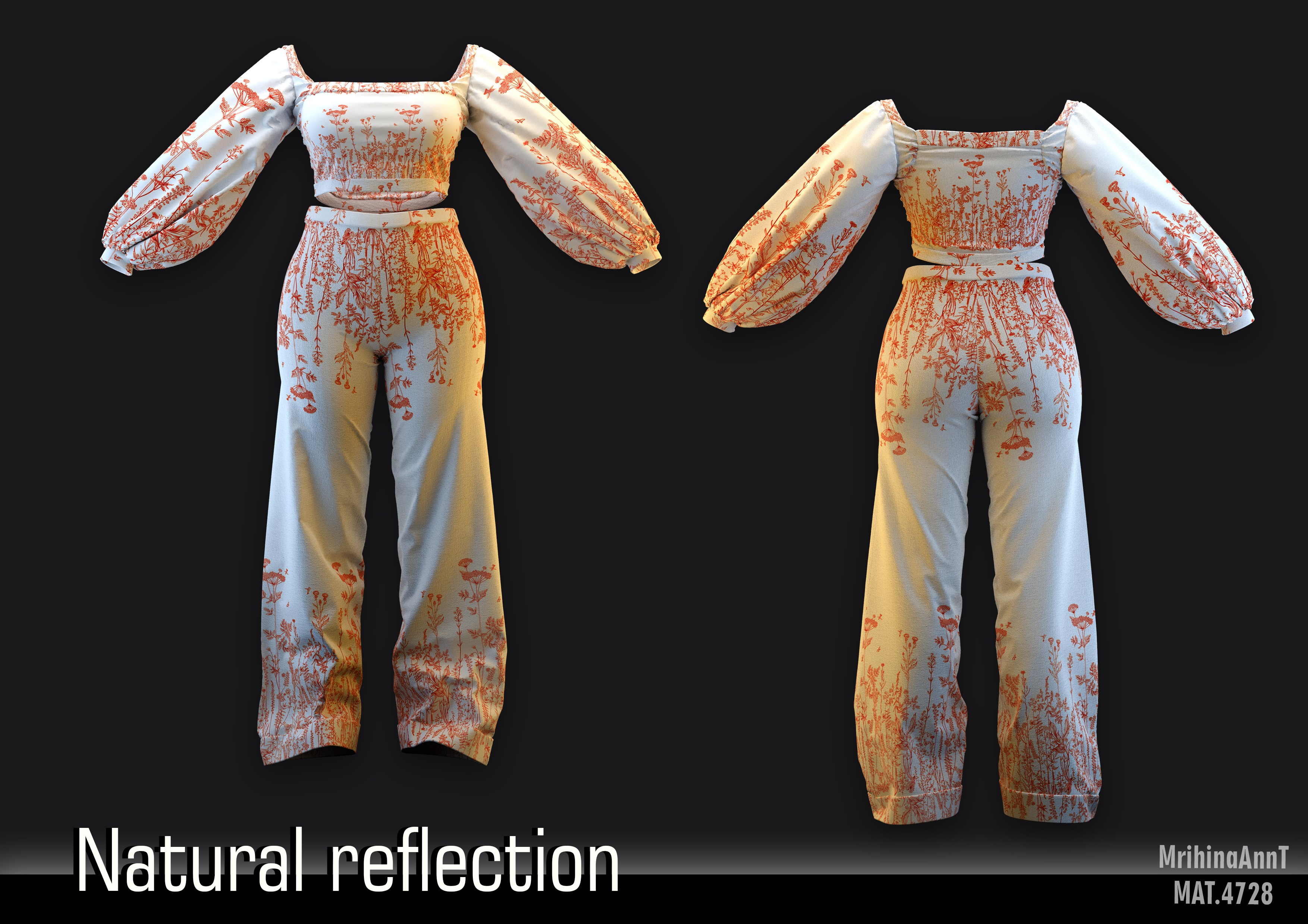 Natural reflection 3D model_2