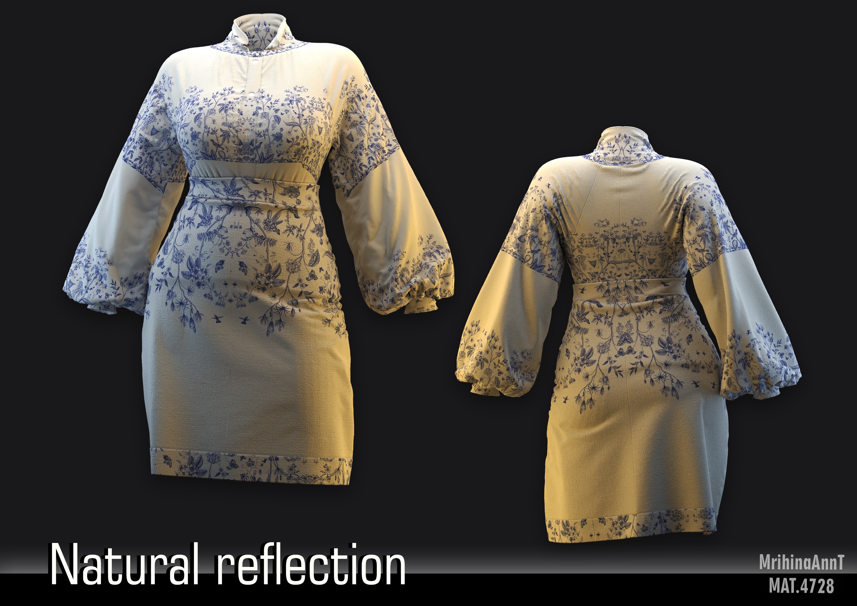 Natural reflection 3D model_11