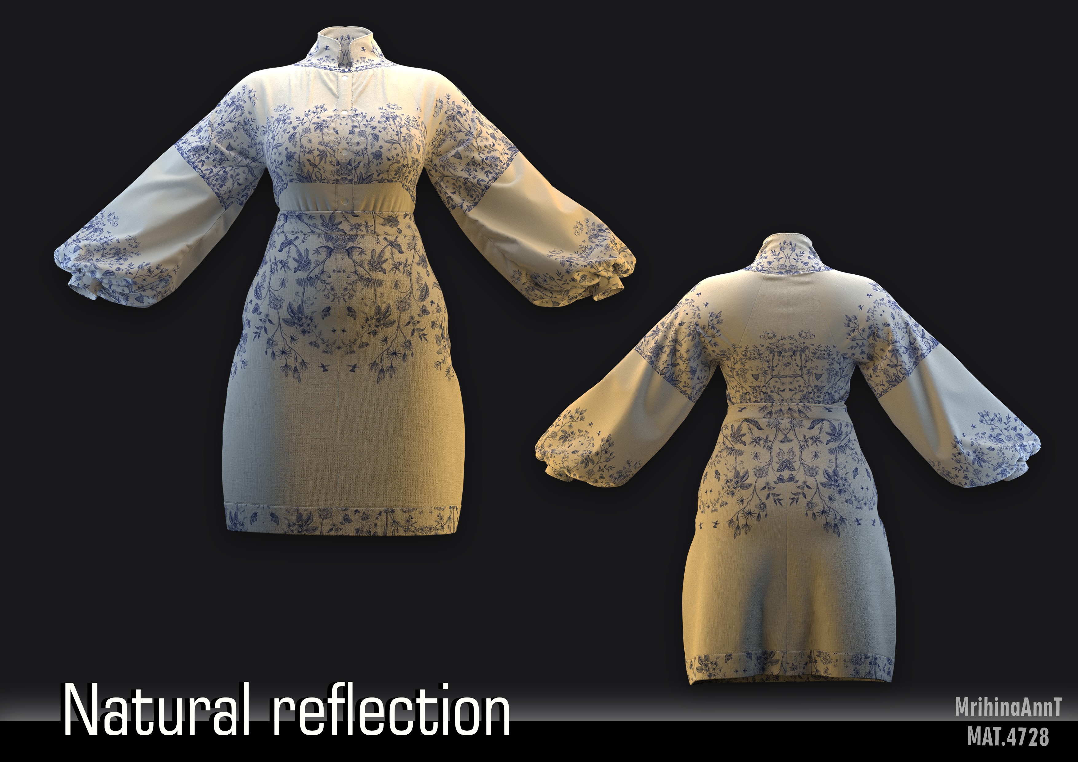 Natural reflection 3D model_7