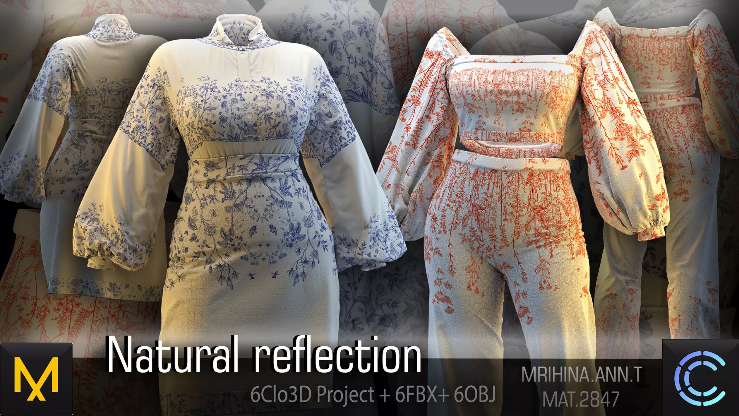 Natural reflection 3D model_0