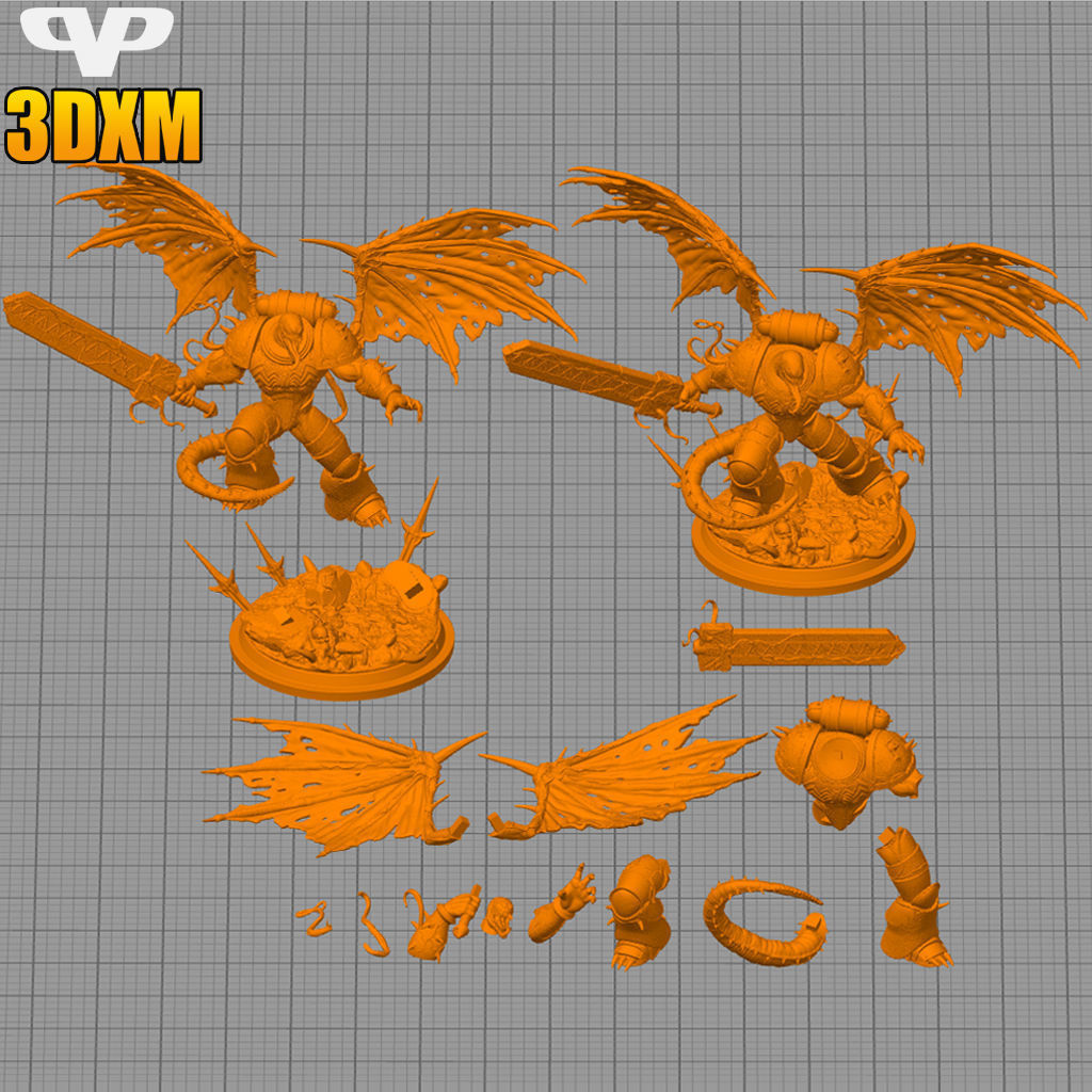 Venom STL for 3D Printing ChibiSTL 3DXM 3D print model_4