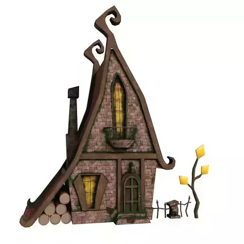 Low Poly Old House