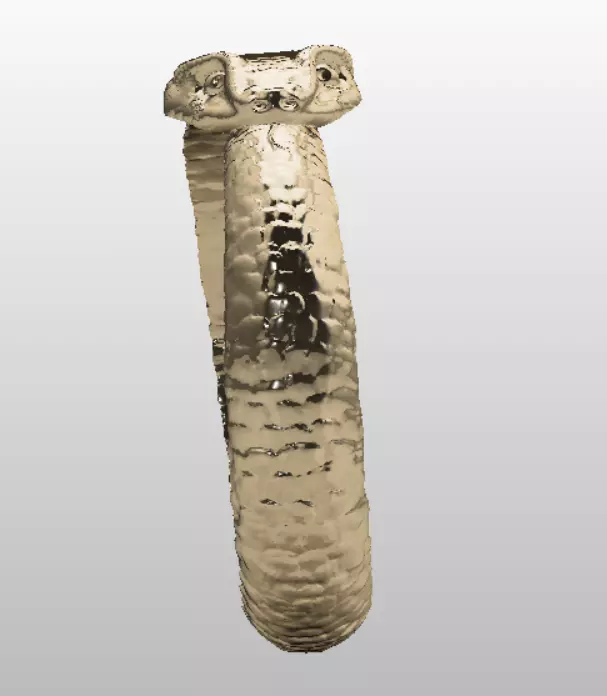 snake ring 3D print model_1