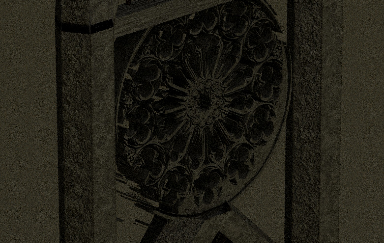 A gothic arch and candles 3D model_3